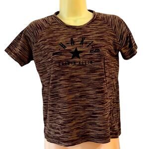 CK Calvin Klein Jeans Khakis Brown Marled Knit Top Woman Size Medium